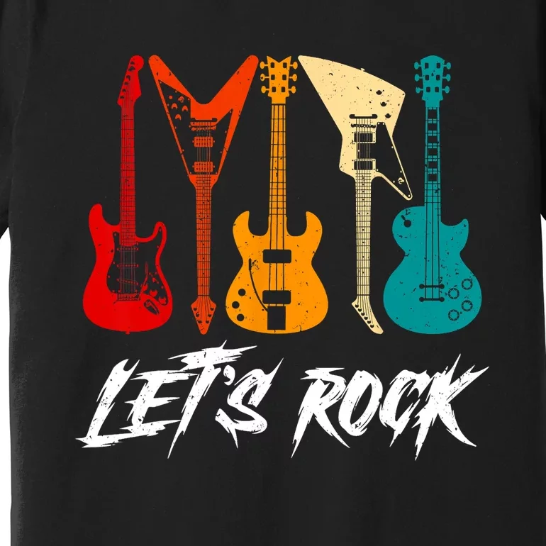 Guitarist Guitar Player Rock Music Lover Guitar Premium T-Shirt