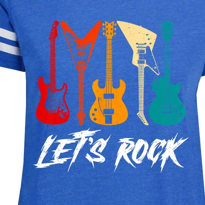 Guitarist Guitar Player Rock Music Lover Guitar Enza Ladies Jersey Football T-Shirt