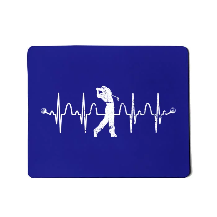 Golfer Golf Player Heartbeat Golf Course Golf Gift Mousepad