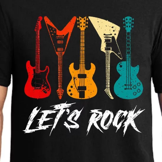 Guitarist Guitar Player Rock Music Lover Guitar Pajama Set