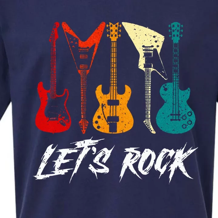 Guitarist Guitar Player Rock Music Lover Guitar Sueded Cloud Jersey T-Shirt