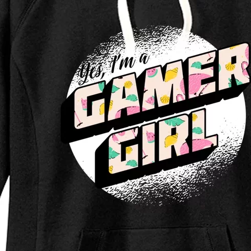 Girl Gaming Quote For A Gamer Gift Women's Fleece Hoodie