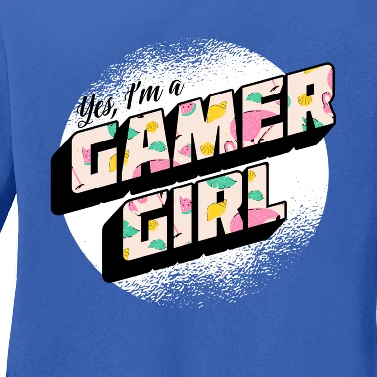 Girl Gaming Quote For A Gamer Gift Ladies Long Sleeve Shirt