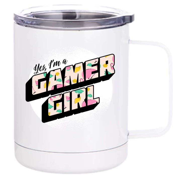 Girl Gaming Quote For A Gamer Gift Front & Back 12oz Stainless Steel Tumbler Cup