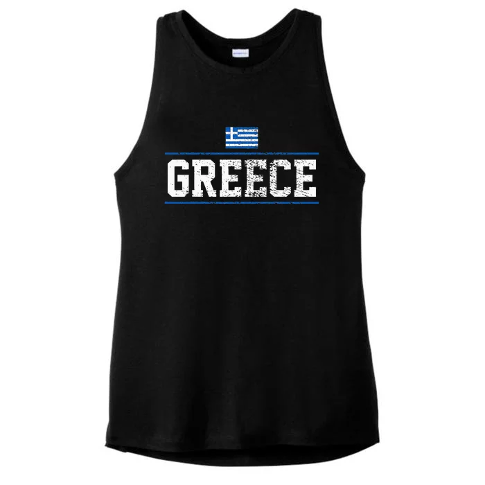 Greece Ladies Tri-Blend Wicking Tank