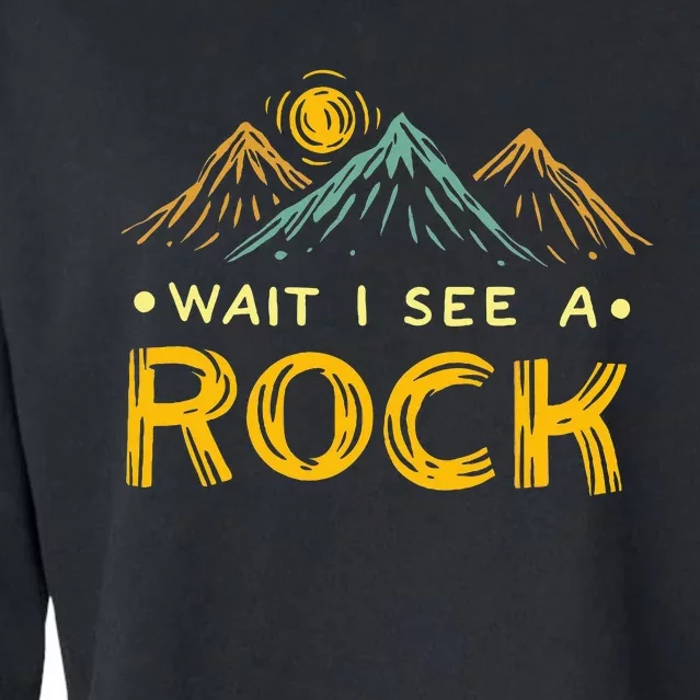 Geology Geologist Rockhound Rockhounding Retro Cropped Pullover Crew