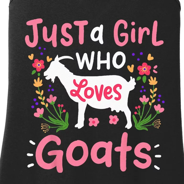 Goats Goat Rancher Farm Ladies Essential Tank