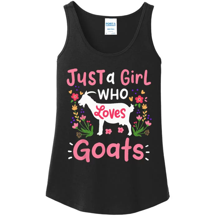 Goats Goat Rancher Farm Ladies Essential Tank