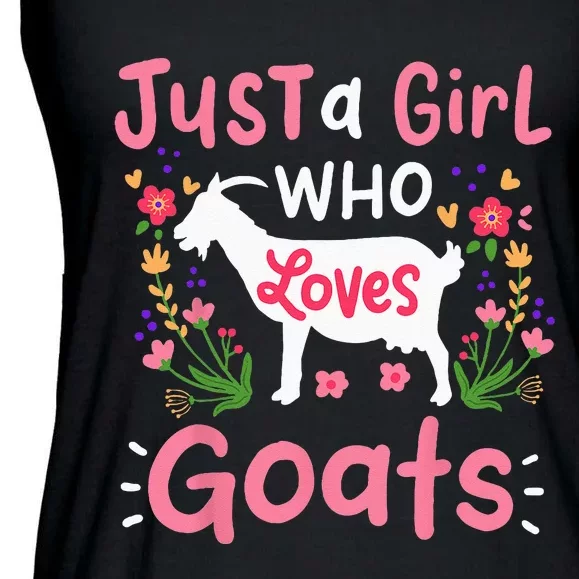 Goats Goat Rancher Farm Ladies Essential Flowy Tank