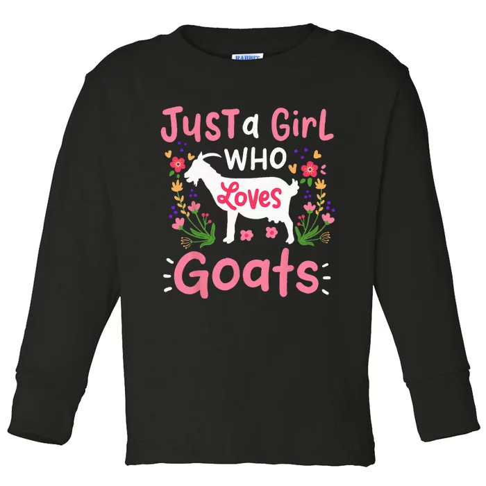 Goats Goat Rancher Farm Toddler Long Sleeve Shirt