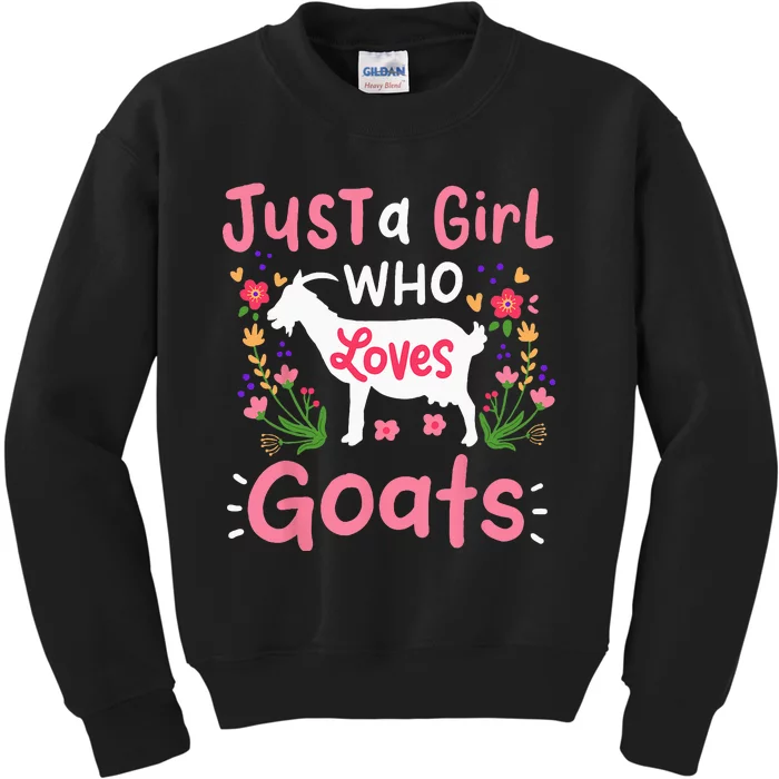 Goats Goat Rancher Farm Kids Sweatshirt