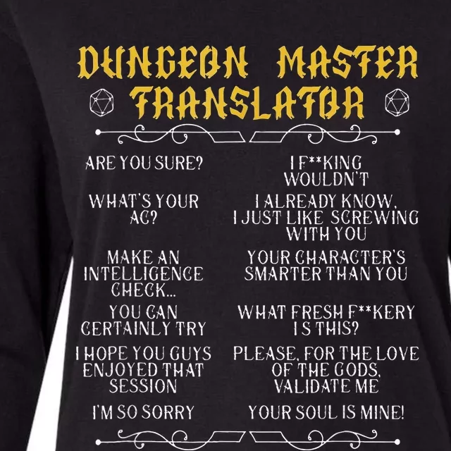 GamingmasterBoard Game Role Player Dungeon Womens Cotton Relaxed Long Sleeve T-Shirt