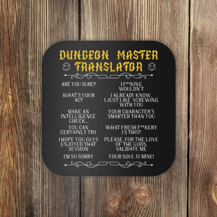 GamingmasterBoard Game Role Player Dungeon Coaster