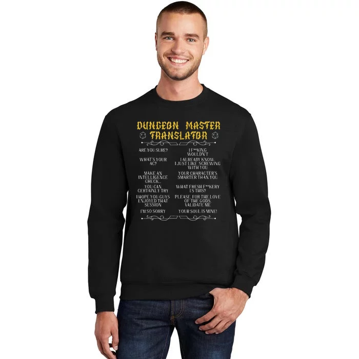 GamingmasterBoard Game Role Player Dungeon Tall Sweatshirt