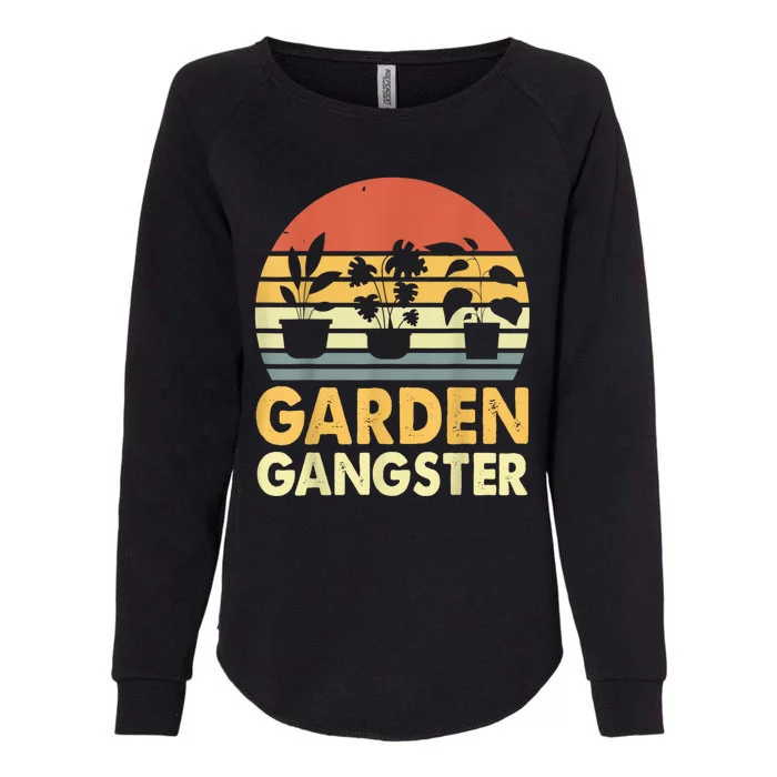 Garden Gangster Retro Vintage Gardening Womens California Wash Sweatshirt