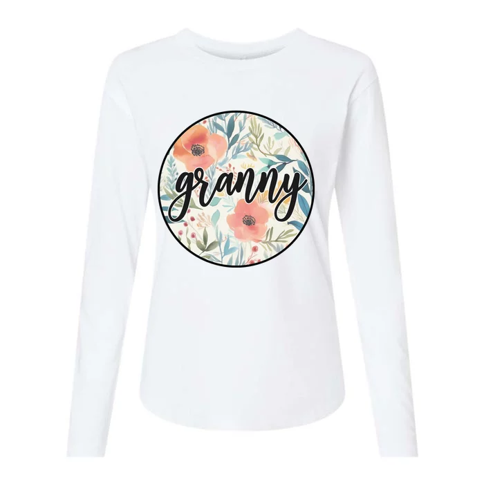 Granny Womens Cotton Relaxed Long Sleeve T-Shirt