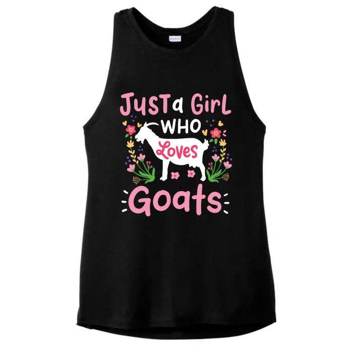 Goats Goat Rancher Farm Ladies Tri-Blend Wicking Tank