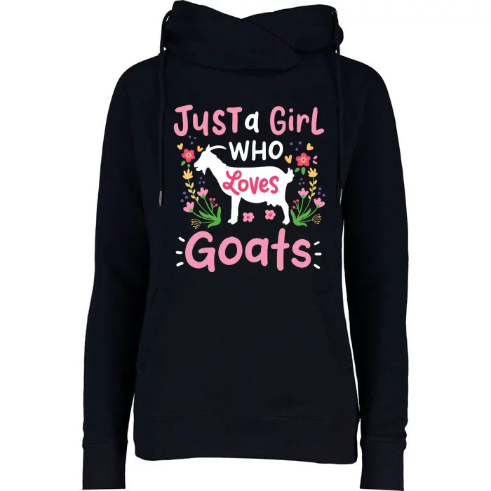 Goats Goat Rancher Farm Womens Funnel Neck Pullover Hood