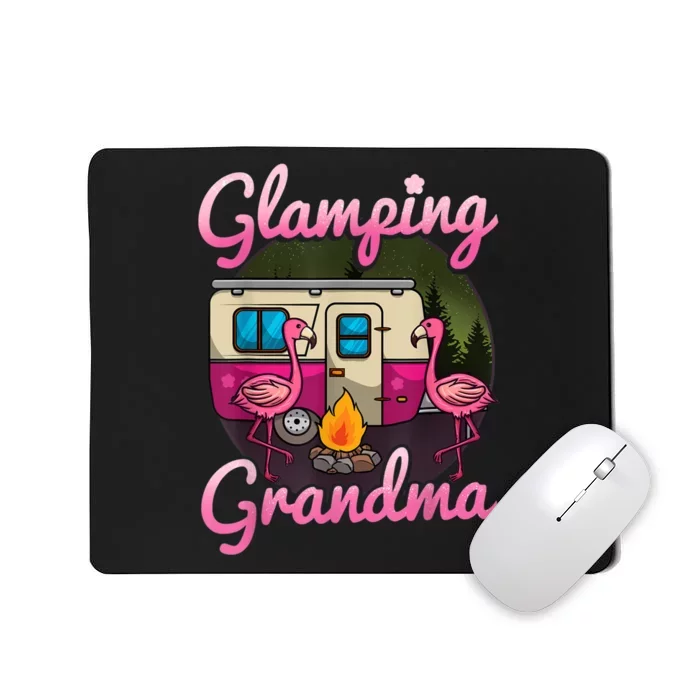 Glamping Grandma RV Flamingos Gift Camper Camping Gift Mousepad