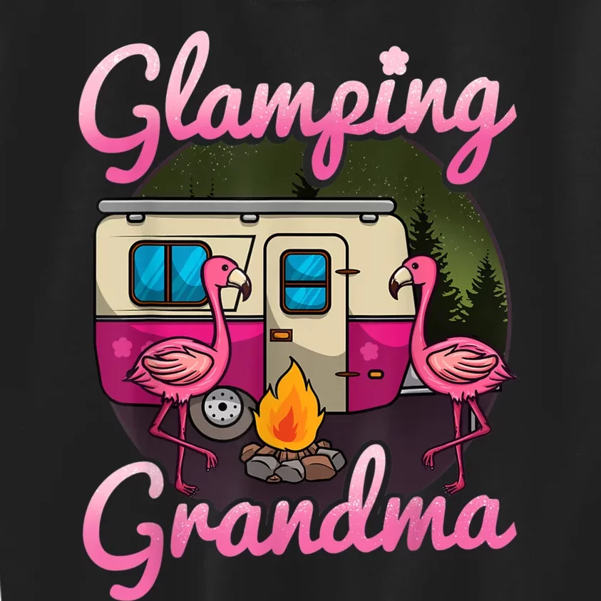 Glamping Grandma RV Flamingos Gift Camper Camping Gift Kids Sweatshirt