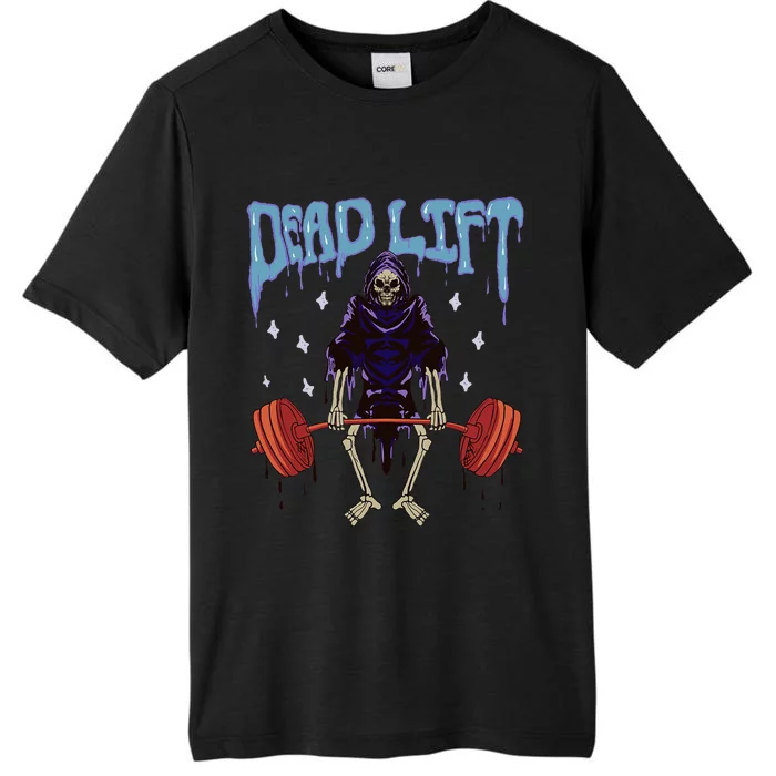 Gym Grim Reaper Deadlift Workout Occult ChromaSoft Performance T-Shirt