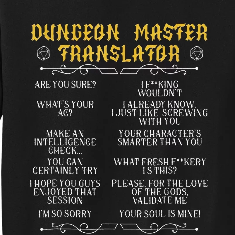 Gamingmasterboard Game Role Player Dungeon Sweatshirt