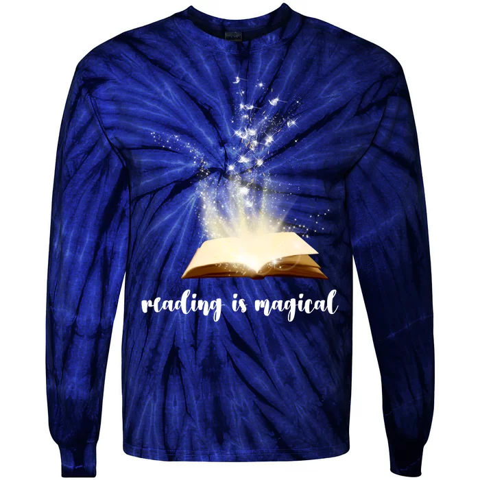 Great Gift Reading Is Magical Tie-Dye Long Sleeve Shirt