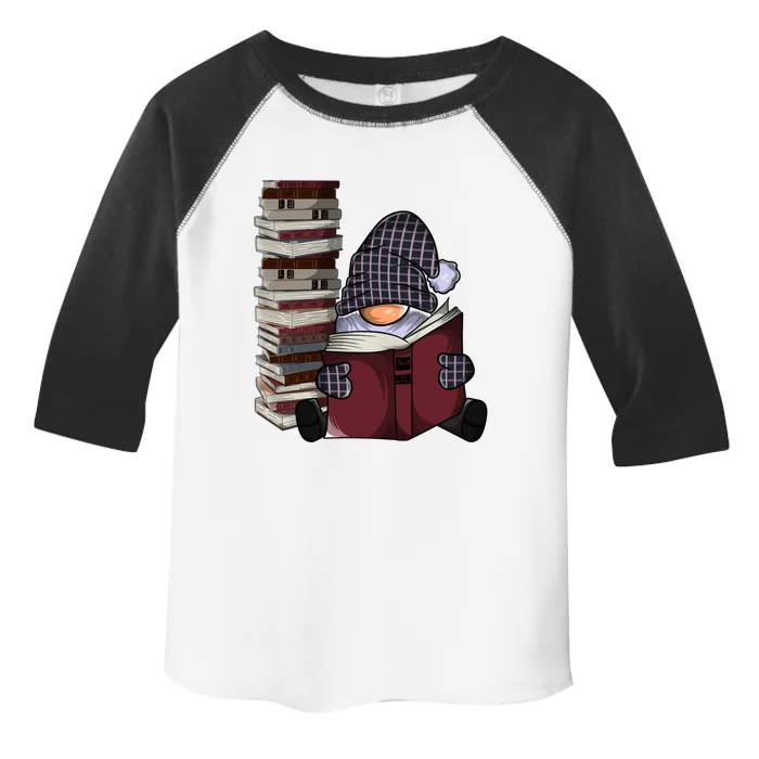 Garden Gnome Reading Books Gnomes Book Lover Gift Toddler Fine Jersey T-Shirt