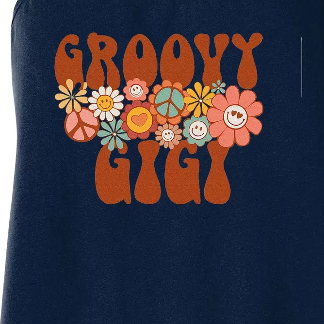 Groovy Gigi Retro Matching Family Baby Shower Mother's Day Women's Racerback Tank