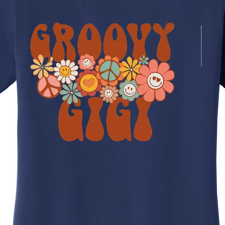 Groovy Gigi Retro Matching Family Baby Shower Mother's Day Women's T-Shirt