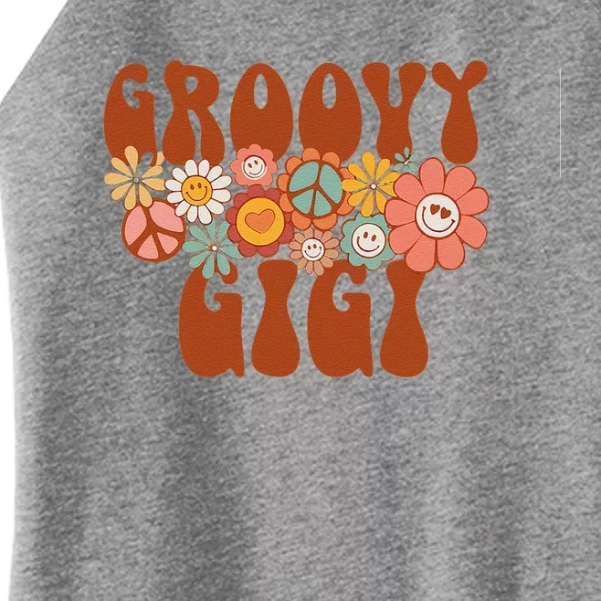 Groovy Gigi Retro Matching Family Baby Shower Mother's Day Women’s Perfect Tri Rocker Tank