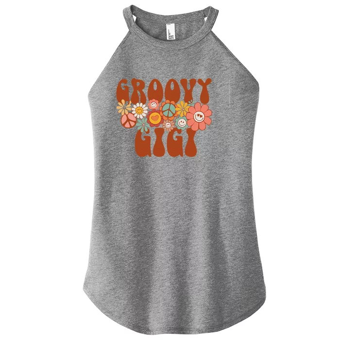 Groovy Gigi Retro Matching Family Baby Shower Mother's Day Women’s Perfect Tri Rocker Tank