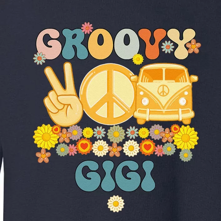 Groovy Gigi Retro Matching Family Baby Shower Mother's DayGift Toddler Sweatshirt