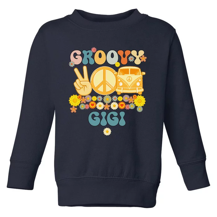 Groovy Gigi Retro Matching Family Baby Shower Mother's DayGift Toddler Sweatshirt