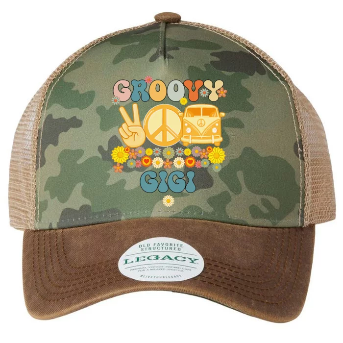 Groovy Gigi Retro Matching Family Baby Shower Mother's Day Legacy Tie Dye Trucker Hat