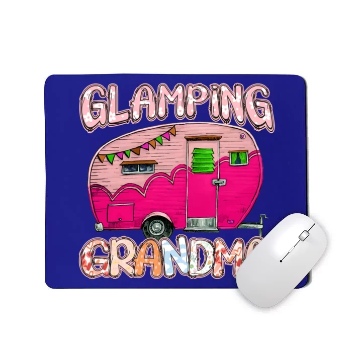 Glamping Grandma Rv Cute Camping Retro Hiking Caravan Lovers Cool Gift Mousepad