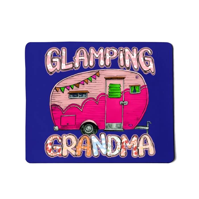 Glamping Grandma Rv Cute Camping Retro Hiking Caravan Lovers Cool Gift Mousepad