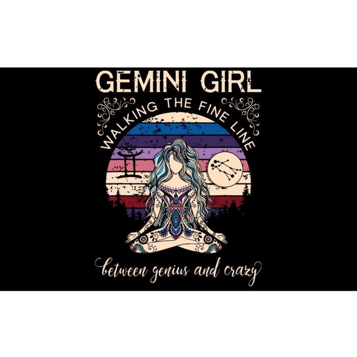 Gemini Girl Retro Zodiac Bumper Sticker