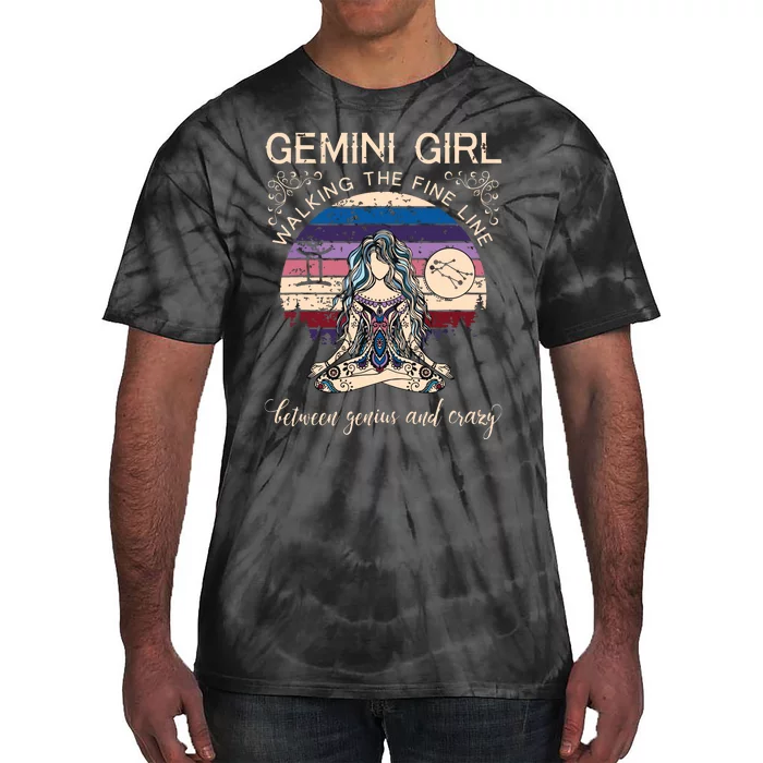 Gemini Girl Retro Zodiac Tie-Dye T-Shirt