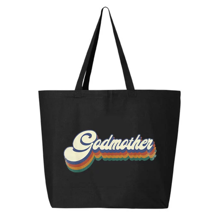 Godmother Gifts Retro Vintage Mother's Day Godmother 25L Jumbo Tote