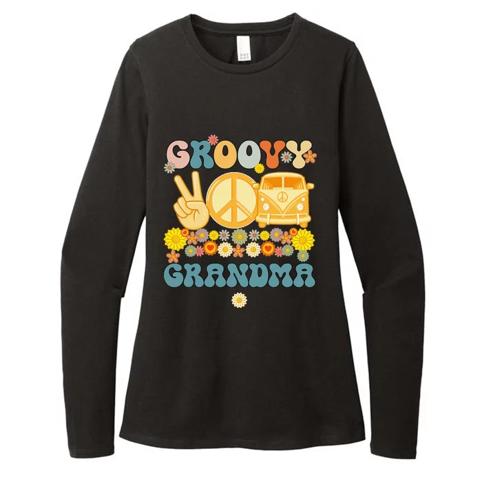 Groovy Grandma Retro Matching Family Baby Shower Mother's Da Womens CVC Long Sleeve Shirt