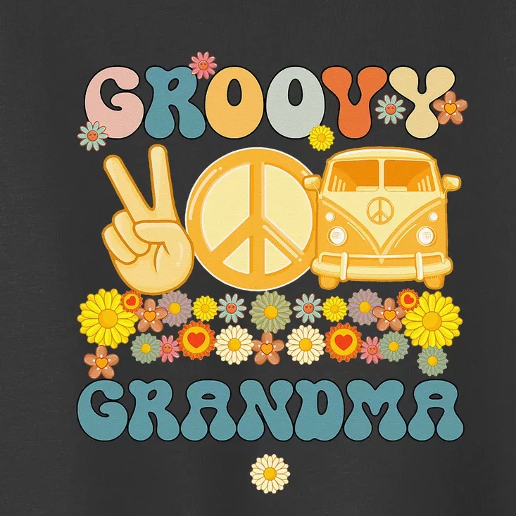 Groovy Grandma Retro Matching Family Baby Shower Mother's Da Toddler T-Shirt