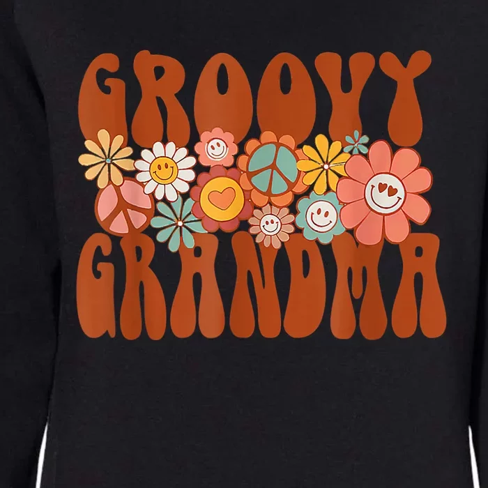 Groovy Grandma Retro Matching Family Baby Shower Mothers Day Womens California Wash Sweatshirt