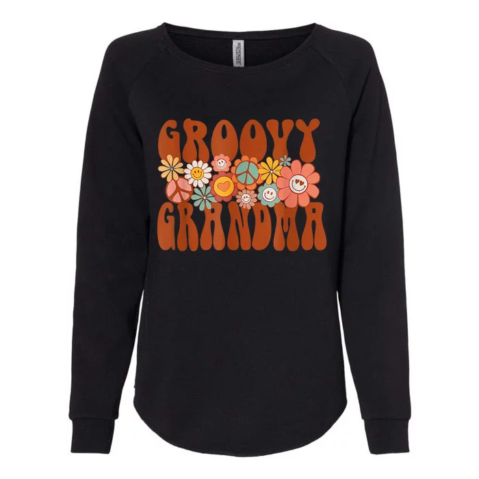 Groovy Grandma Retro Matching Family Baby Shower Mothers Day Womens California Wash Sweatshirt