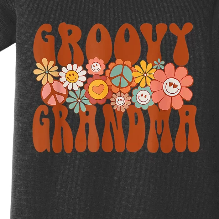 Groovy Grandma Retro Matching Family Baby Shower Mothers Day Baby Bodysuit