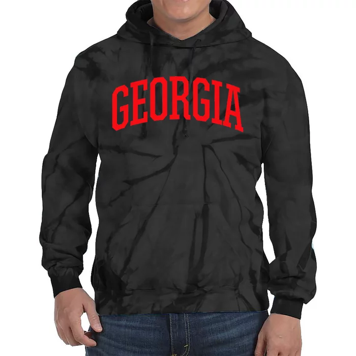 Georgia Georgia Sports Collegestyle Tie Dye Hoodie