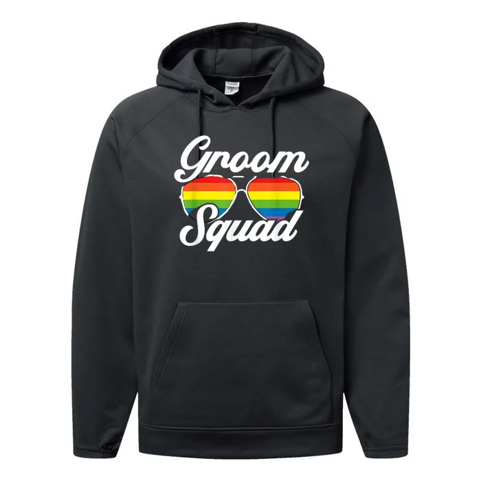 Gay Groom Squad LGBT Wedding Ceremony Bachelor Party Performance Fleece Hoodie