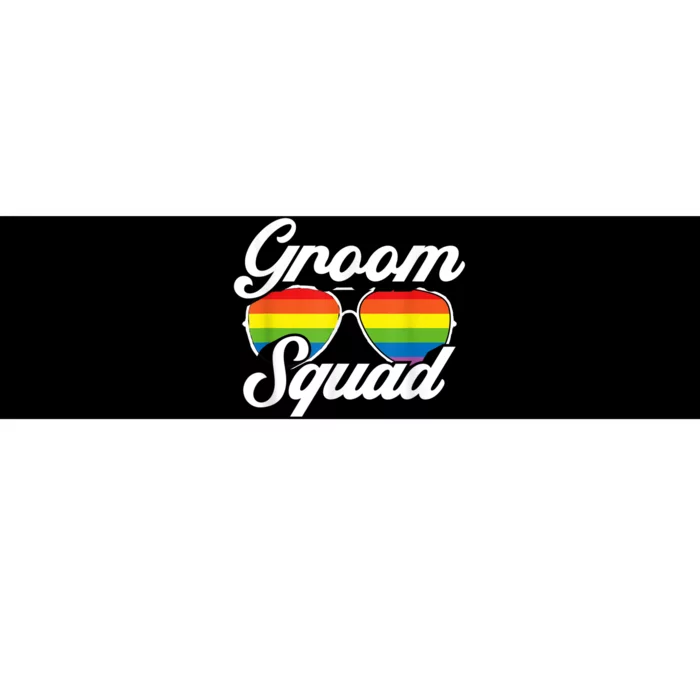 Gay Groom Squad LGBT Wedding Ceremony Bachelor Party Bumper Sticker