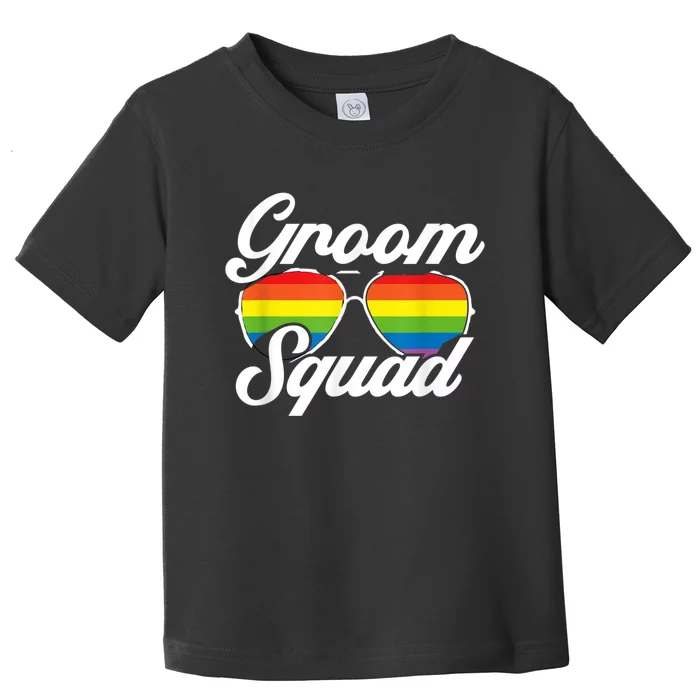 Gay Groom Squad LGBT Wedding Ceremony Bachelor Party Toddler T-Shirt