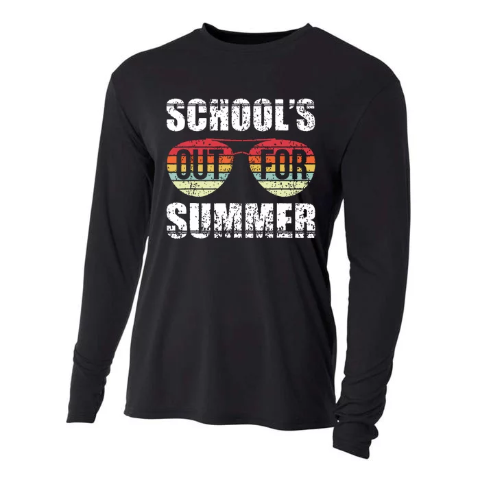 Graduation Gift Schools Out For Summer Students Teacher Cooling Performance Long Sleeve Crew